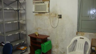 IMAGEM - Infiltração nas paredes do Fórum de Pastos Bons