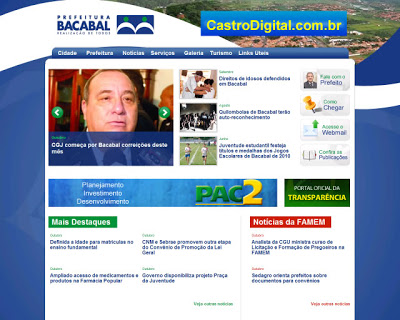 Site da Prefeitura Municipal de Bacabal – MA
