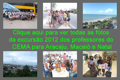 Fotos da 7° excursão dos professores do Colégio CEMA de Bacabal – MA para Aracaju, Maceió e Natal