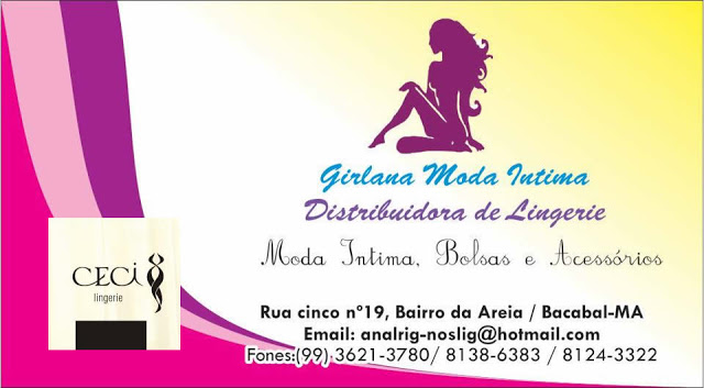 Sorteio de lingeries em comemoração do Dia Internacional da Mulher 2013 – Promoção Castro Digital e Girlana Moda Íntima, distribuídora da marca Ceci em Bacabal – MA