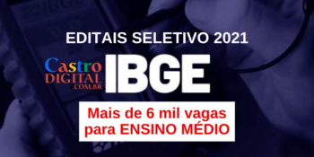 Editais dos seletivos 2021 do IBGE para nível médio com vagas no Maranhão