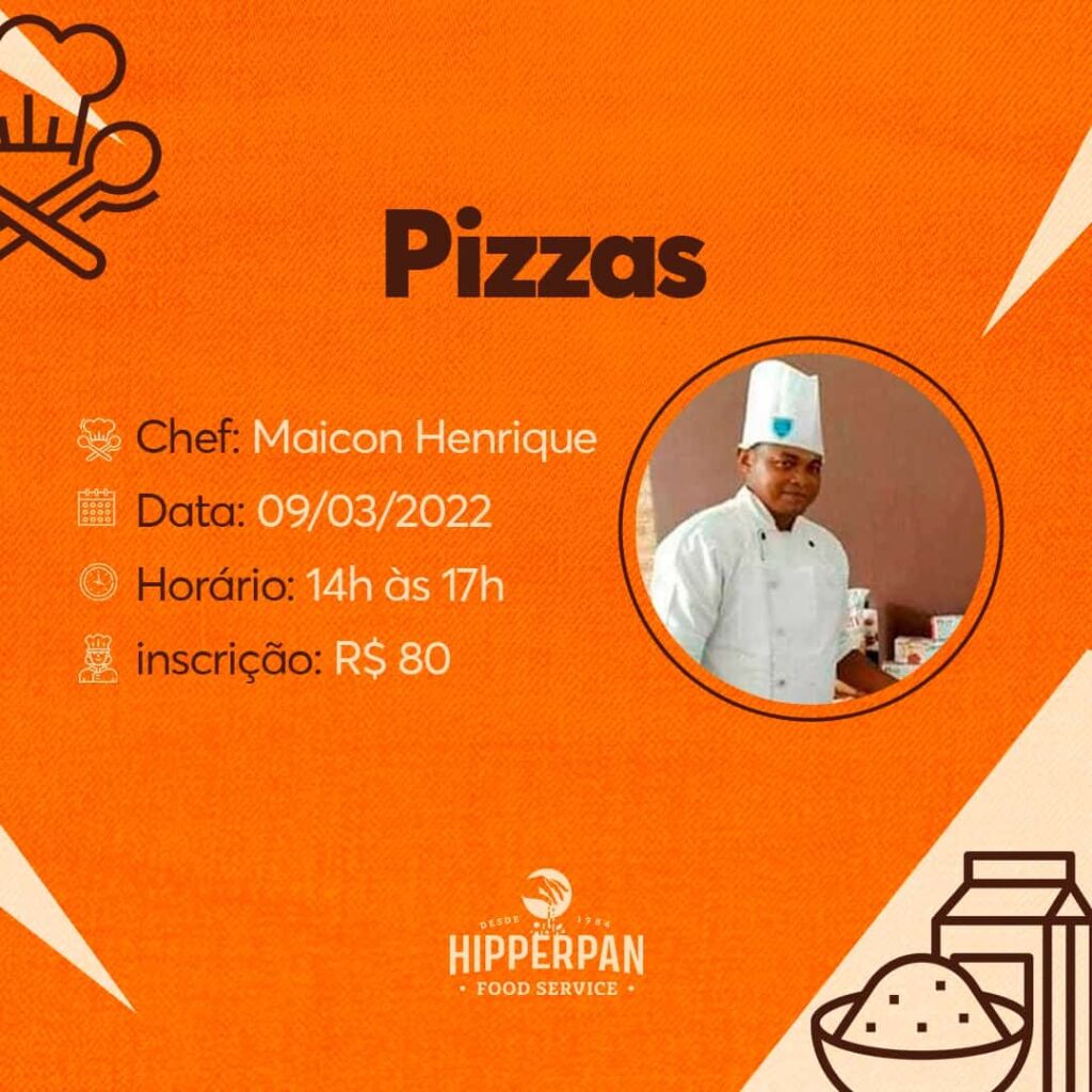 Inscrição para cursos em Bacabal na área de gastronomia promovidos pela Hipperpan