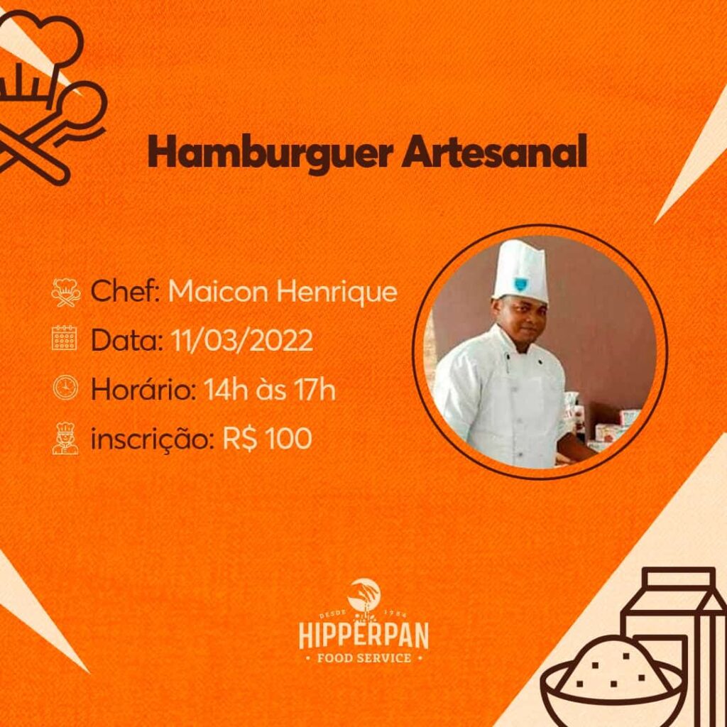 Inscrição para cursos em Bacabal na área de gastronomia promovidos pela Hipperpan